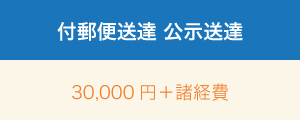 付郵便送達公示送達